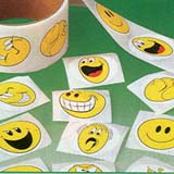 Smiley Face StickersSold In Individual Rolls