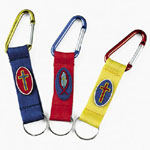 Religious Metallic Clip Key Chains<br>1 dozen