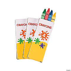 4 Color Crayon Assortment<br>12 boxes
