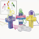 Cross Sand Art Bottle Necklaces<br>1 dozen
