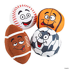 Character Plush Sports Ball<br>1 dozen
