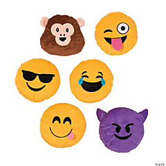 Stuffed Smiley Face Emojis<br>6 piece(s)