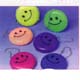 SMILE FACE PURSE KEYCHAINS 12 PACK