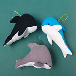PLUSH MINI DOLPHINS 5" 12CT PACK
