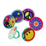 60'S DESIGN RINGS 48CT PACK
