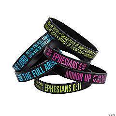 Armor of God Silicone Bracelets<br>24 piece(s)