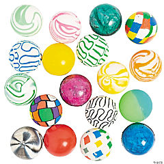Bulk Multicolor Bouncy Ball Assortment<br>48 piece(s)