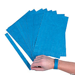 Bulk Blue Self-Adhesive Wristbands<br>100 piece(s)