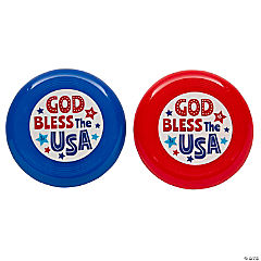 God Bless the USA Mini Flying Discs<br>72 piece(s)