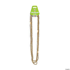 Bulk Gold Metallic Bead Necklaces<br>48 piece(s)