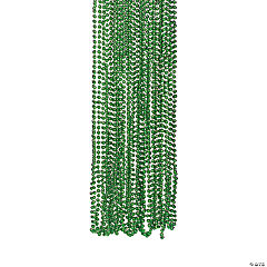 Bulk Green Metallic Bead Necklaces<br>48 piece(s)
