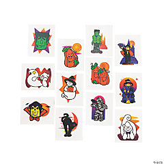 Bulk Glitter Halloween Tattoos<br>72 piece(s)