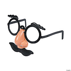 Bulk Child's Nose, Eyebrows, Mustache Glasses<br>48 piece(s)