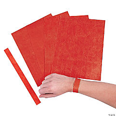 Bulk Red Self-Adhesive Wristbands<br>100 piece(s)