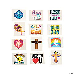 Bulk Relgious Tattoos<br>144 piece(s)