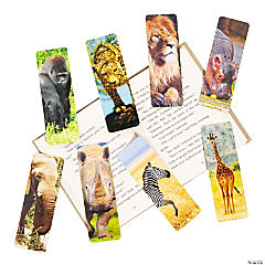 Bulk Safari Animal Bookmarks<br>48 piece(s)