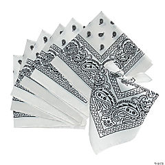 White Bandanas<br>1 dozen