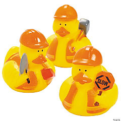 Construction Rubber Ducks<br>1 dozen