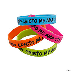 Cristo Me Ama Rubber Bracelets<br>24 piece(s)