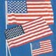 Cloth American Flag 12"X 18".<br>Price Per Dozen