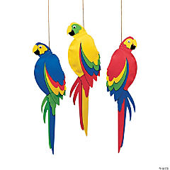 Jumbo Foam Parrots<br>1 dozen
