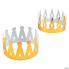 Gold Foil Crowns<br>1 dozen