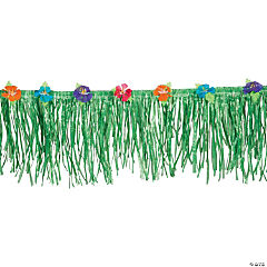 Green Hibiscus Flower Fringe Decoration<br>1 piece