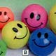 Smile Face High Bounce Balls<br>Sold In Dozens Only