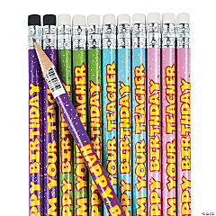 Happy Birthday From Your Teacher Pencils<br>24 piece(s)