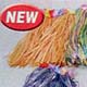 Natural Child Hula Skirt w/Flowers<br>Price Per Single Item