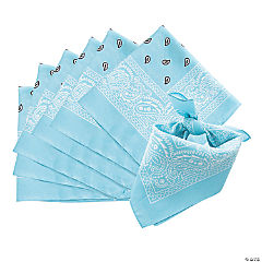 Light Blue Bandanas<br>1 dozen