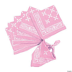 Light Pink Bandanas<br>1 dozen