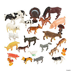 Farm Animal Figures<br>24 piece(s)