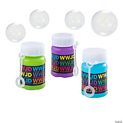 Mini WWJD Bubble Bottles<br>24 piece(s)