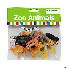 Mini Zoo Animal Figures<br>24 piece(s)