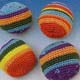 Rainbow Kick Balls<br>Sold In Dozens Only