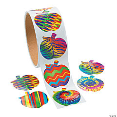 Funky Apple Sticker Roll<br>1 roll