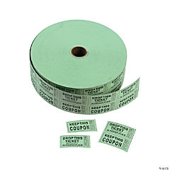 Green Double Roll Tickets<br>1 roll