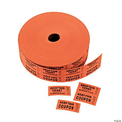 Orange Double Roll Tickets<br>1 roll