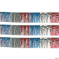 Patriotic Foil Fringe Banner<br>Each