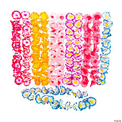 Two Tone Flower Leis<br>1 dozen