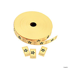 Yellow Star Single Roll Tickets<br>1 roll