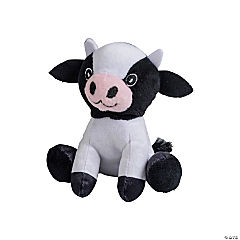Sitting Black & White Stuffed Cows<br>1 dozen