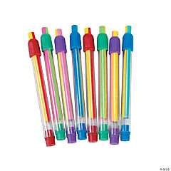 Striped Eraser Sticks<br>4 1/2"-1 dozen