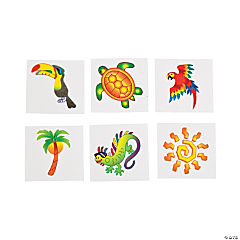 Bulk Tropical Temporary Tattoos<br>72 piece(s)