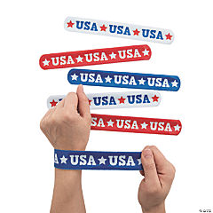USA Slap Bracelets<br>1 dozen