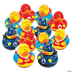 Superhero Rubber Ducks<br>1 dozen