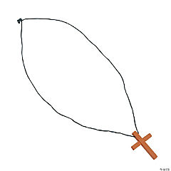 Wood Cross Necklaces<br>1 dozen