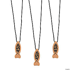 Jesus Fish Necklaces<br>1 dozen
